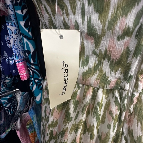 Francesca's Collections Sage Green Cream Romper - Picture 8 of 14